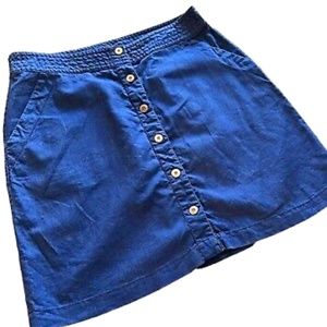 Patagonia Summertime Button Front Skirt (Blue)- Sz 6